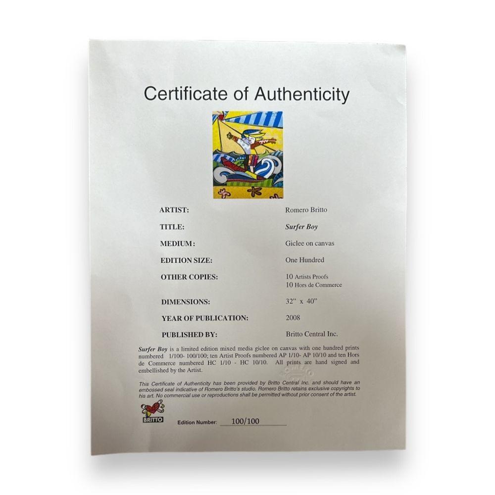 Romero Britto (brésilien, né en 1963), « Surf Boy » 2008 5