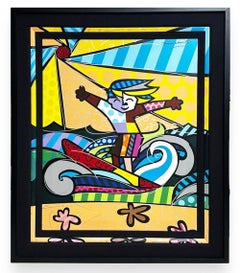 Romero Britto (Brazilian, b.1963) "Surfer Boy" 2008