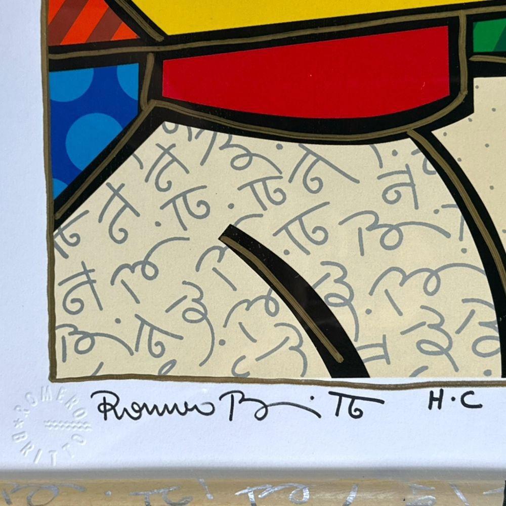Romero Britto, Tennis suite, framed 2