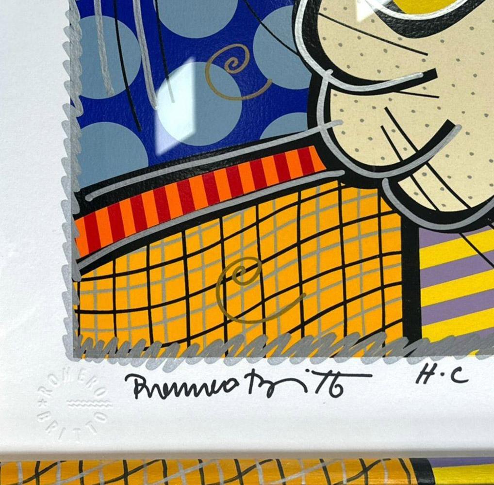 Romero Britto, Tennis suite, framed 3