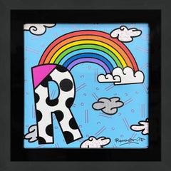 La lettre "R" par Romero Britto, signé à la main, Pop Art, encadré, 2018