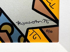 Upsidedown Too (serigrafía personalizada enmarcada y firmada a mano sobre tabla de gesso)