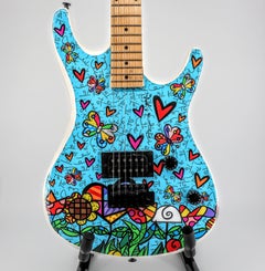 Romero Britto, Limited Edition, Hand Signed, Viper Electric Guitar