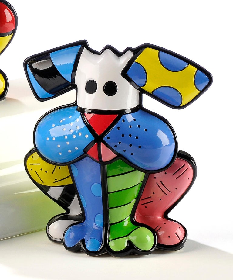 Romero Britto TERRIER (FIRST EDITION SCULPTURE) at 1stDibs britto