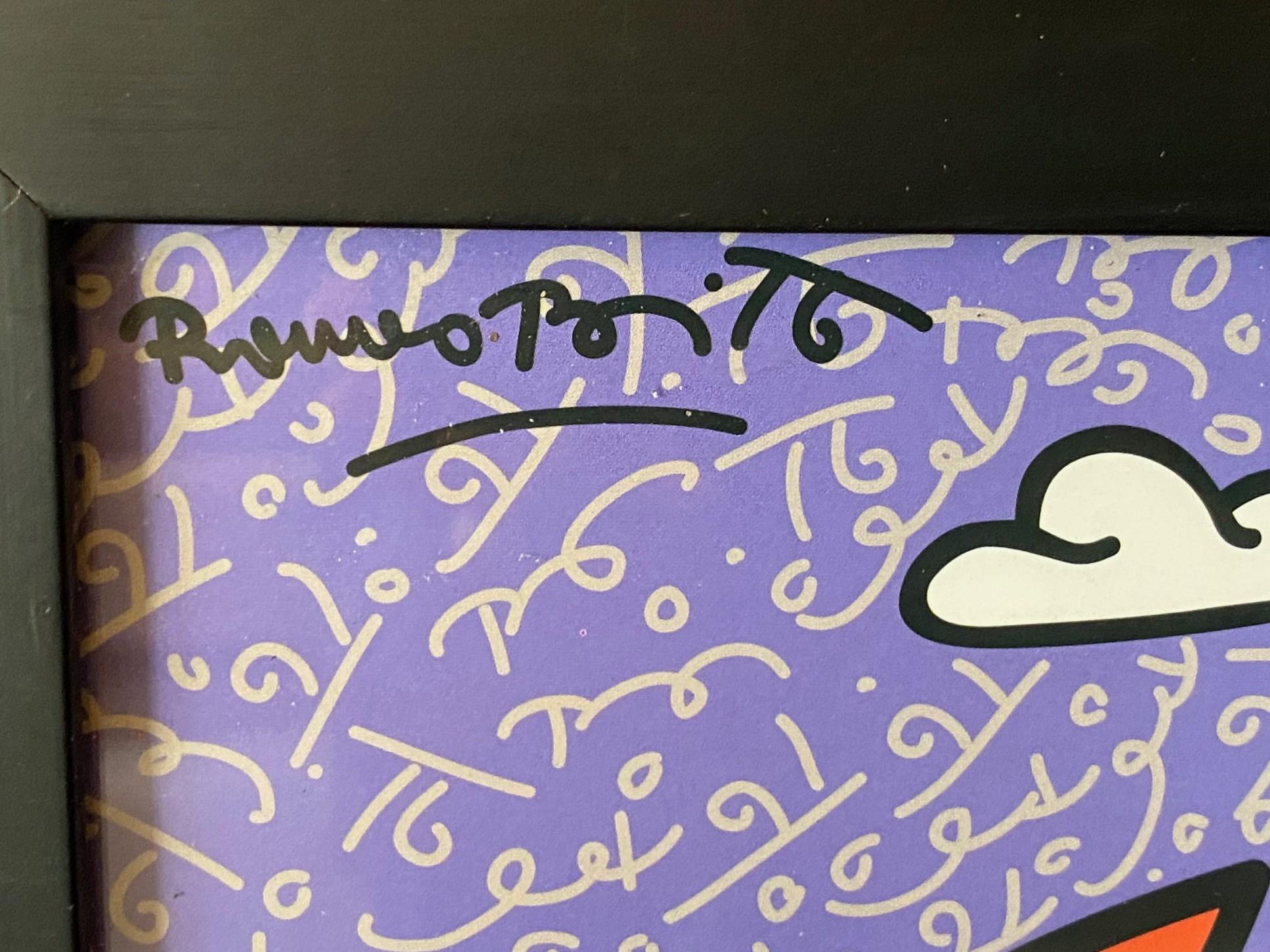 Romero Britto Firmato Bazillion Art Limited Ed Serigrafia Tina la Ragazza Pirata in vendita 8