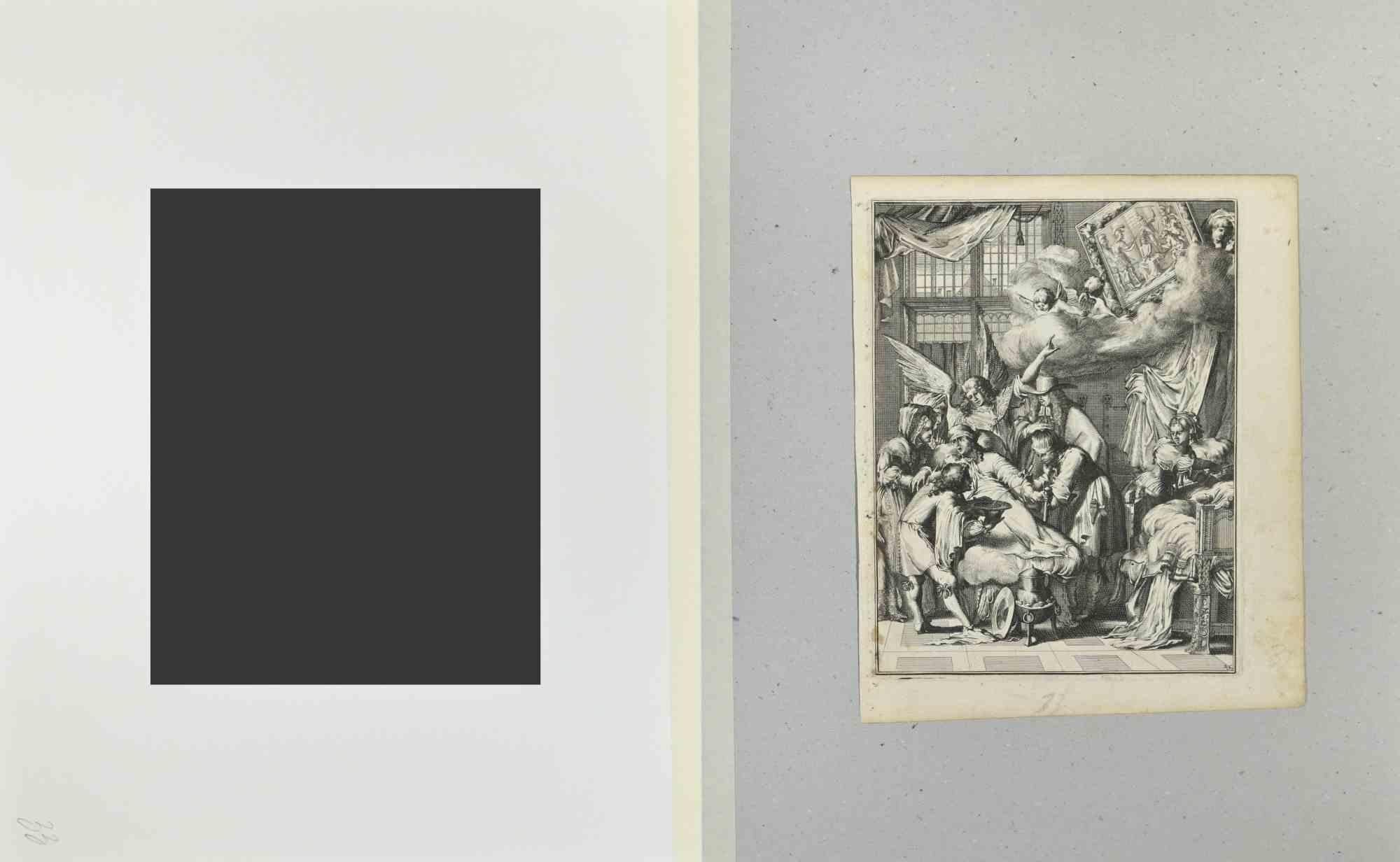 La Manière de se Bien Preparer à La Mort - Etching by Romeyn de Hooghe - 1700 For Sale 1
