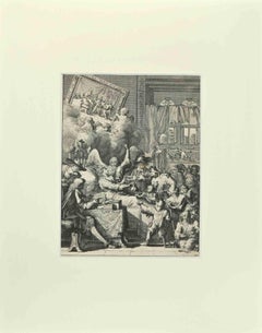 La Manière de se Bien Preparer à La Mort - Etching by Romeyn de Hooghe - 1700