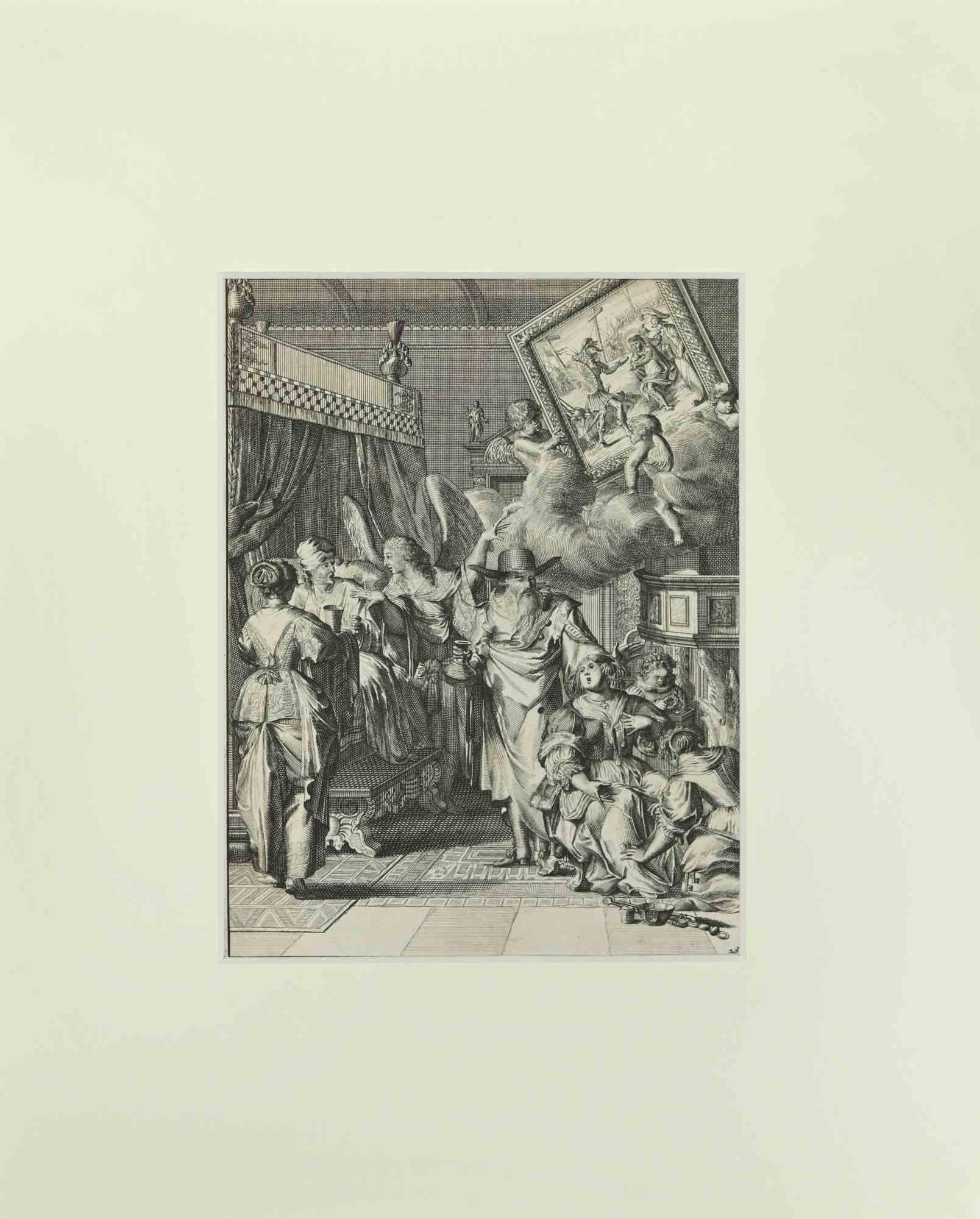 La Manière de se Bien Preparer à La Mort - Radierung von Romeyn de Hooghe - 1700