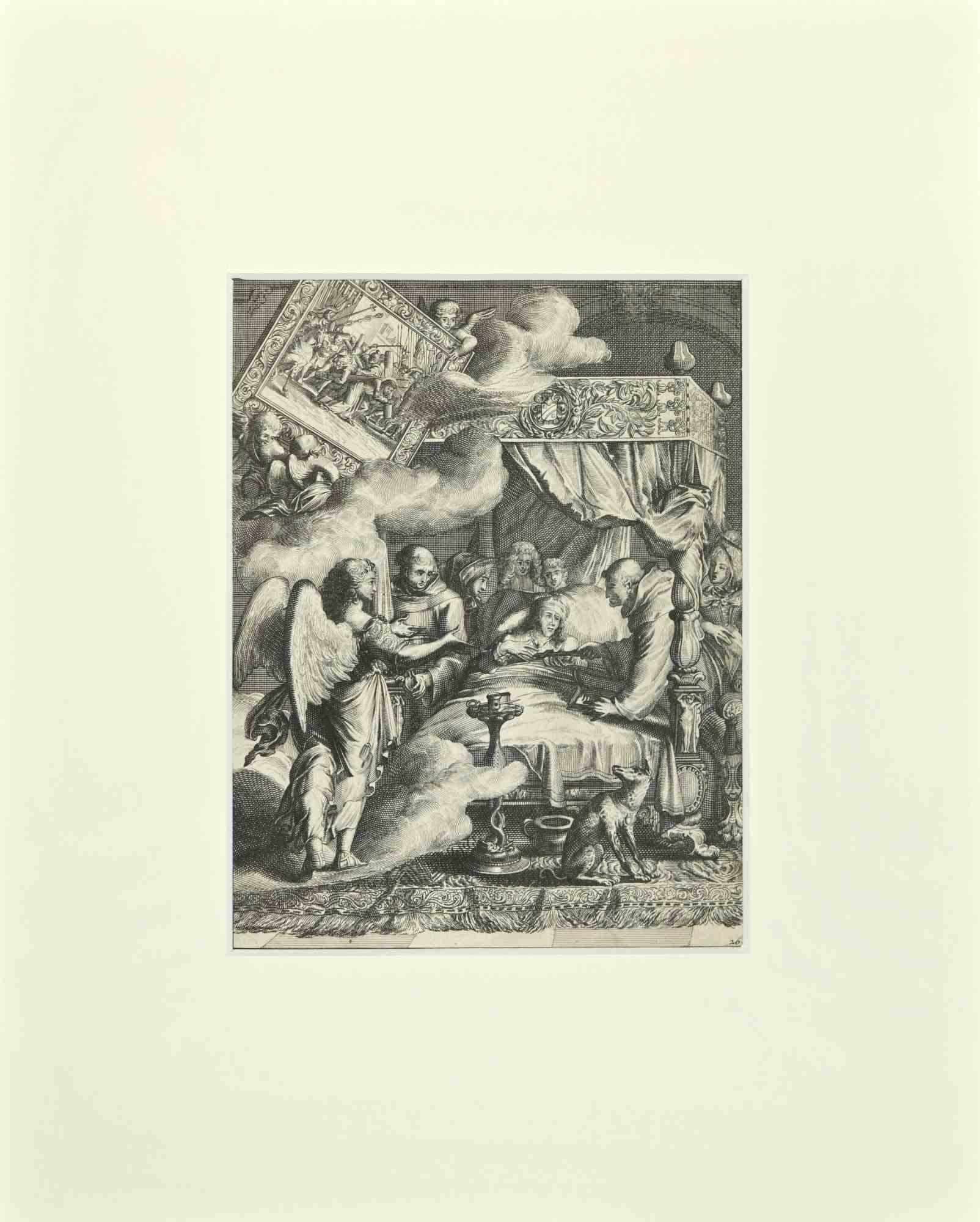 La Manière de se Bien Preparer à La Mort - Etching by Romeyn de Hooghe - 1700