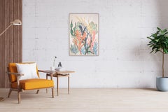 Abstract Coral Bloom, Contemporary Seascape, Pastel Tones, Environmental Art