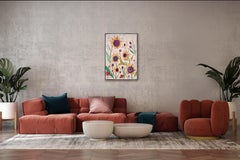 Summer Sunflower Prairie, Illustration Style, Still-Life Bouquet