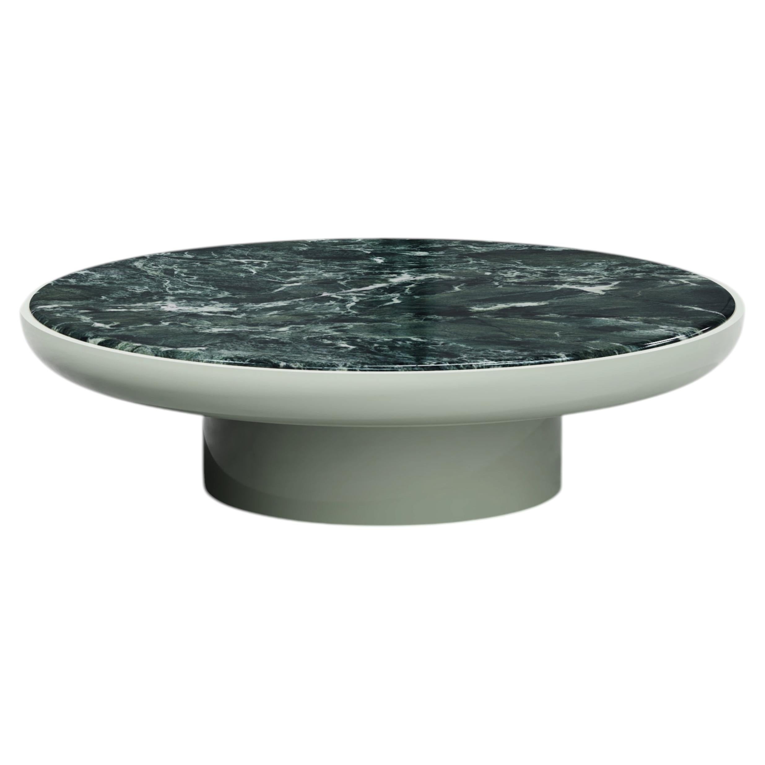 Romo Verde Alpi Glossy Lacquered Coffee Table, Contemporary Design