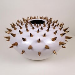 ROMOHERRERA "Pufferfish" Ceramic and Tumbaga Centerpiece