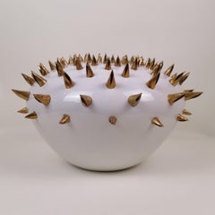 ROMOHERRERA "Pufferfish" Ceramic and Tumbaga Centerpiece