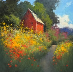"Barn and a Summer Bouquet"