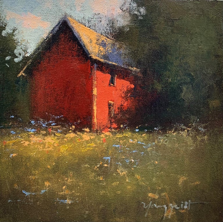 Romona Youngquist, Landscape Painting - "Battle Ground Barn"
