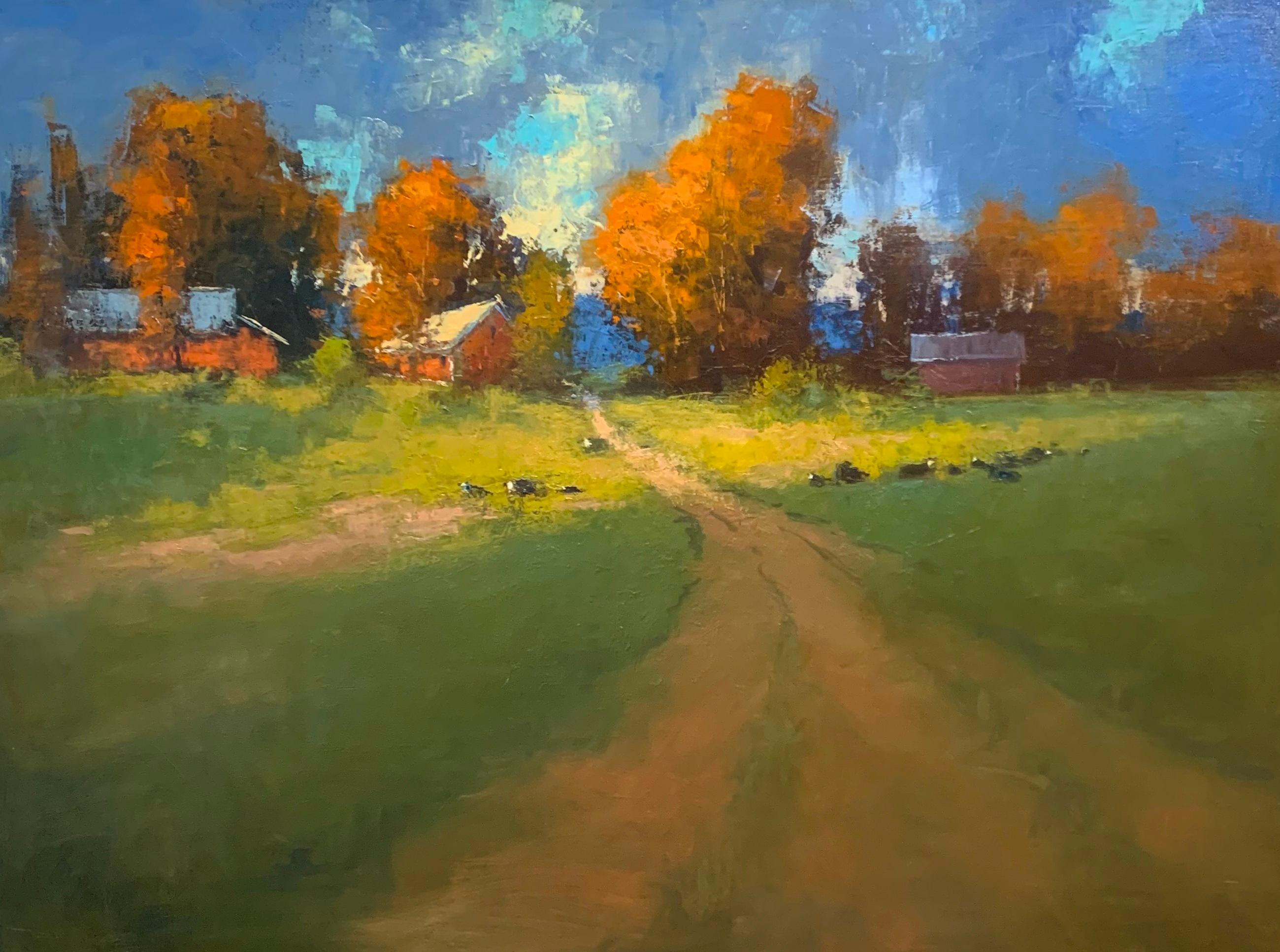 Romona Youngquist, Landscape Painting - "September Pasture"