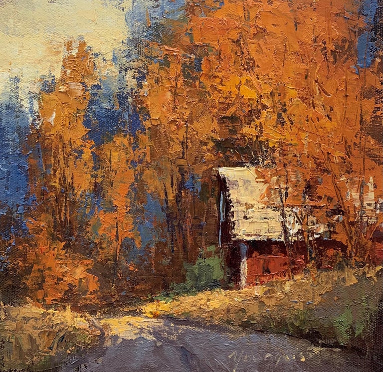 Romona Youngquist, Landscape Painting - "Wine Country Barn"