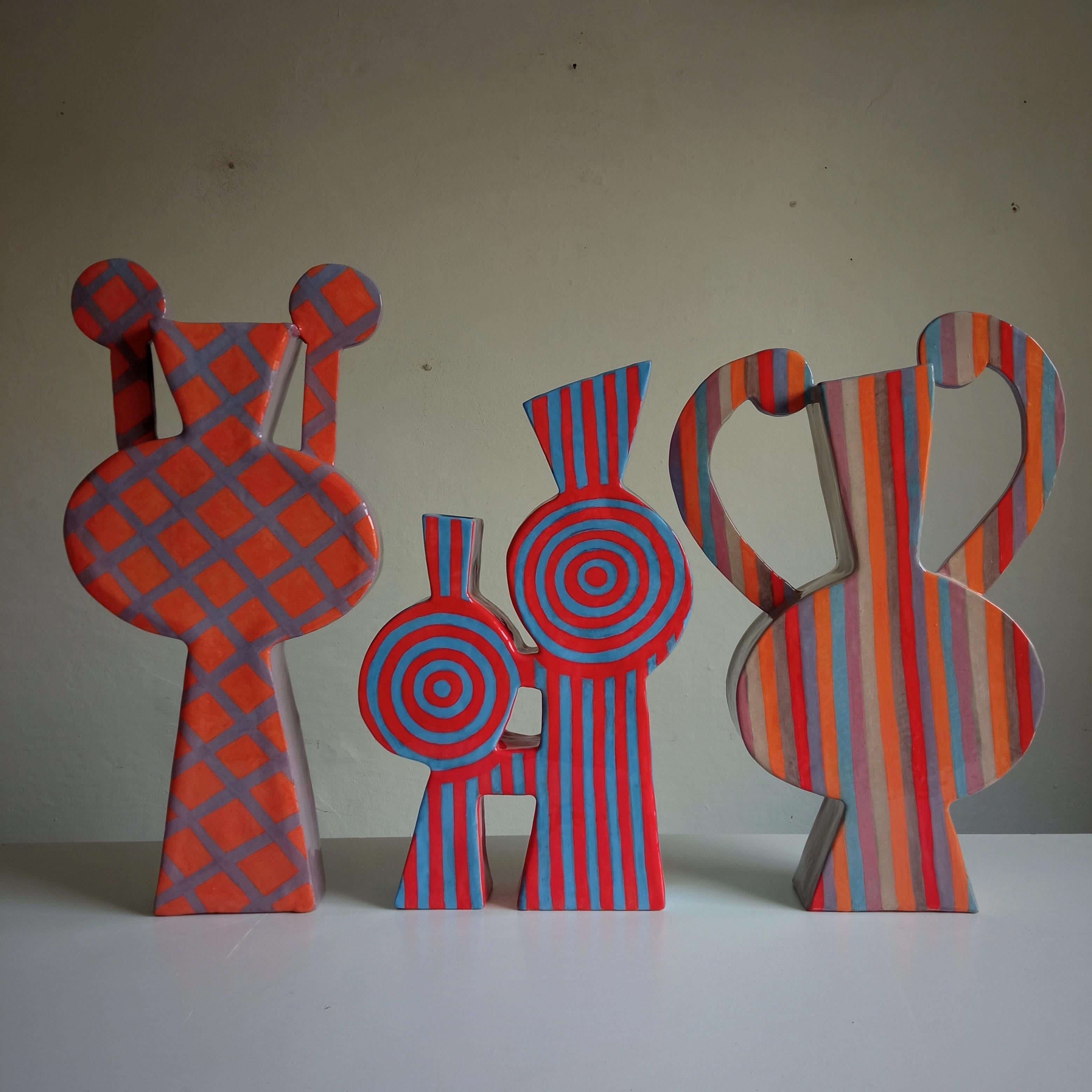 ROMPETE LE RIGHE - Vase en terre cuite - 21ème siècle - par Chiara Berta Artiste en vente 2