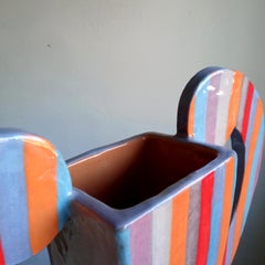 ROMPETE LE RIGHE - Terracotta vaso - XXI Century - by Chiara Berta Artist