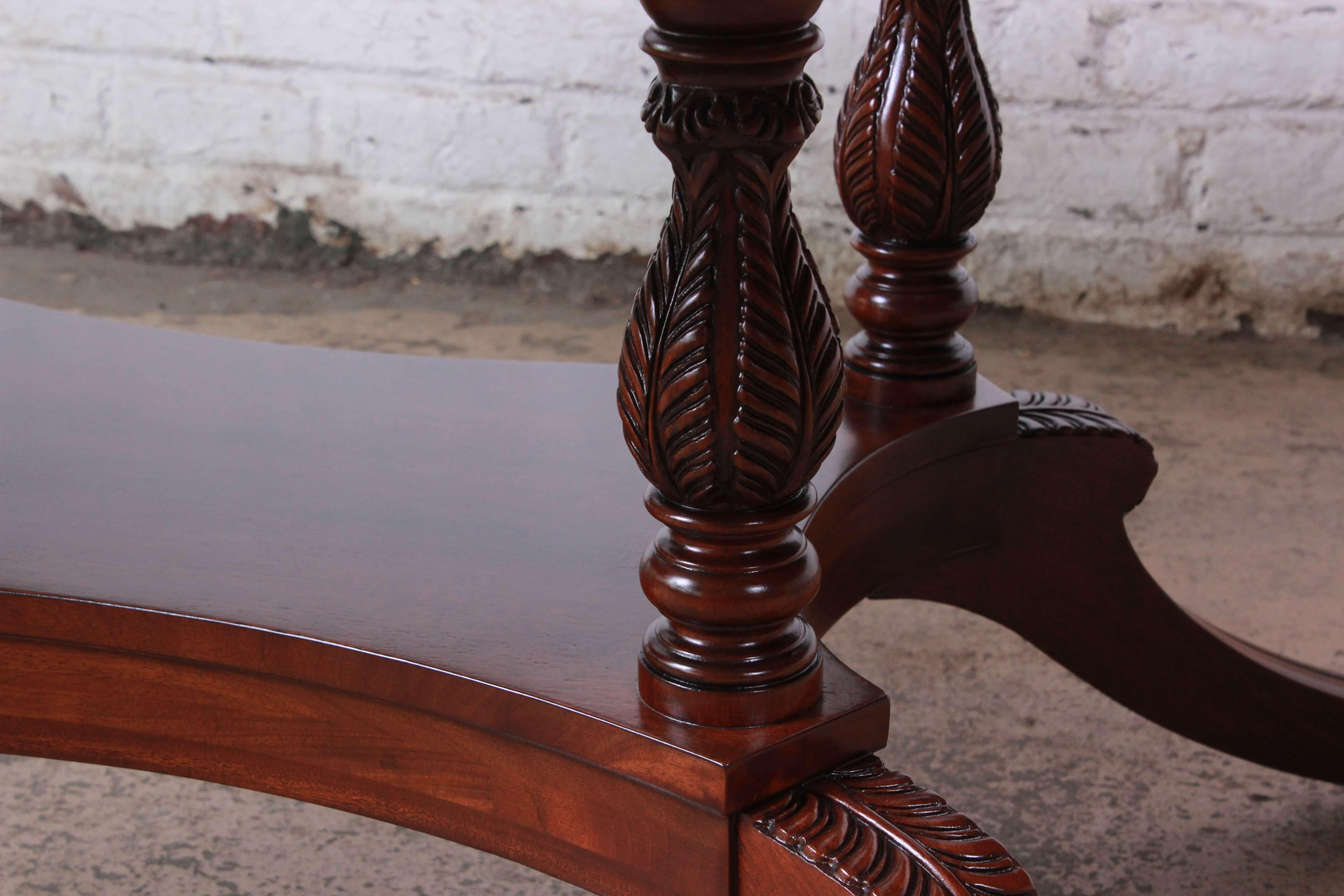 Romweber Antique Flame Mahogany Double Pedestal Dining Table 4