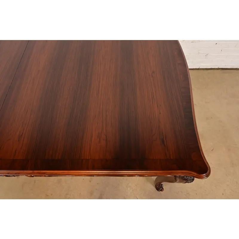 Romweber Antique French Provincial Extension Dining Table, Newly Refinished For Sale 5