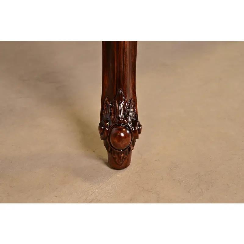 Romweber Antique French Provincial Extension Dining Table, Newly Refinished For Sale 8