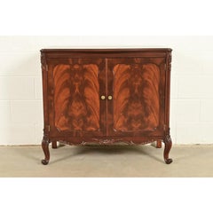 Romweber Antique French Provincial Louis XV Flame Mahogany Buffet Server