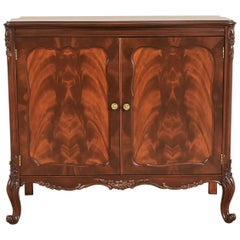 Romweber Antique French Provincial Louis XV Flame Mahogany Buffet Server