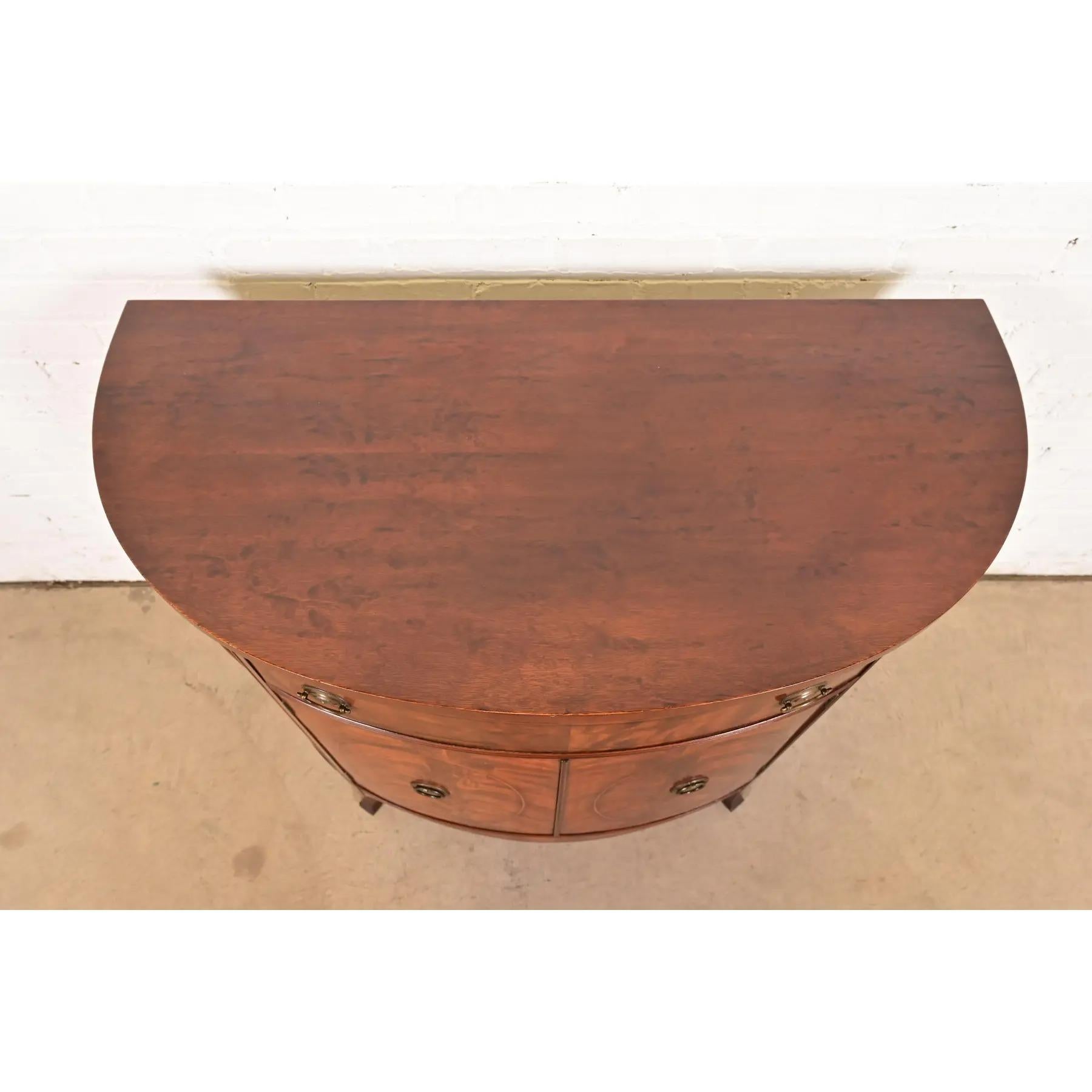 Mesa consola Romweber Federal de caoba flameada, circa años 20 en venta 4