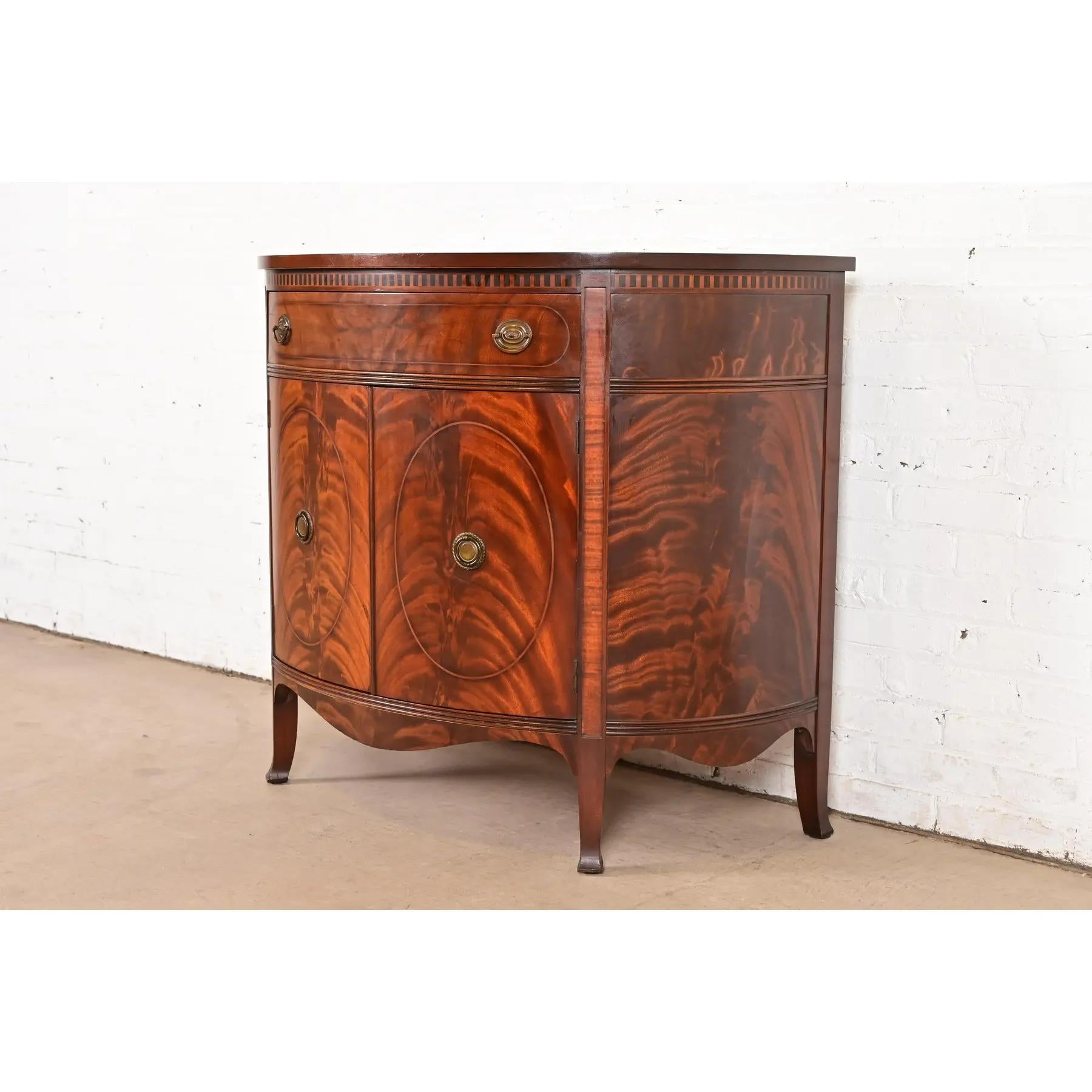 Mesa consola Romweber Federal de caoba flameada, circa años 20 en Bueno estado para la venta en South Bend, IN