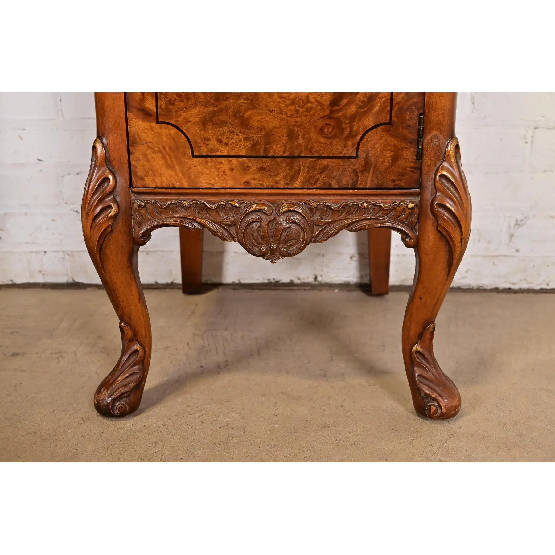 Vanità in legno di radica Luigi XV di Romweber, CIRCA 1920 in vendita 4