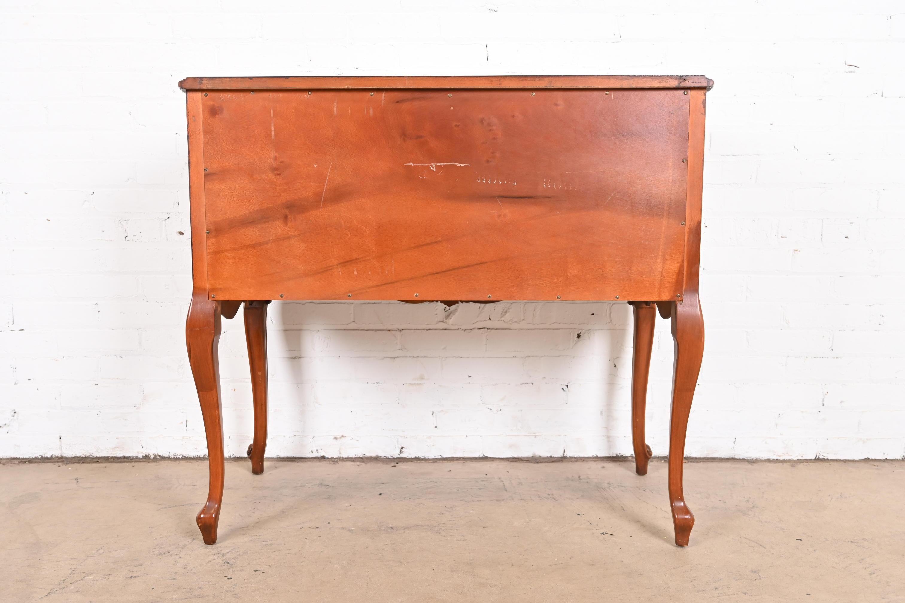 Romweber French Provincial Louis XV Carved Rosewood Server or Bar Cabinet, 1920s 9