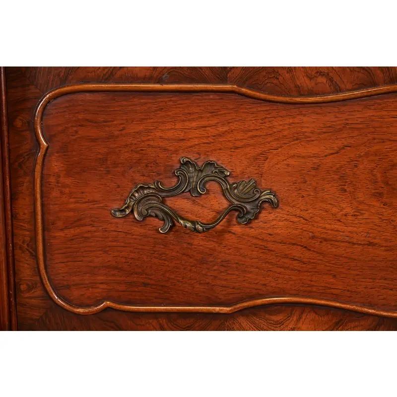 Romweber French Provincial Louis XV Carved Rosewood Sideboard, Circa 1920s For Sale 4
