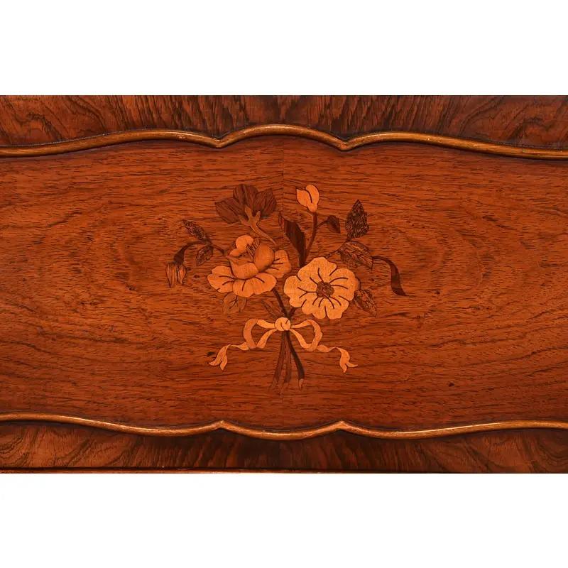 Romweber French Provincial Louis XV Carved Rosewood Sideboard, Circa 1920s For Sale 5