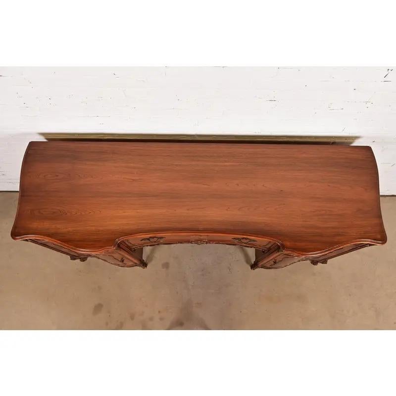 Romweber French Provincial Louis XV Carved Rosewood Sideboard, Circa 1920s For Sale 9