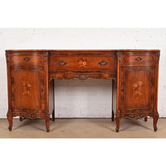 Romweber French Provincial Louis XV Carved Rosewood Sideboard, Circa 1920s