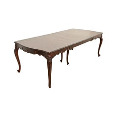 Romweber French Provincial Mahogany Extension Dining Table, Newly Refinished