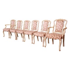 Romweber French Rococo Louis XV Dining Chairs, Set of Six