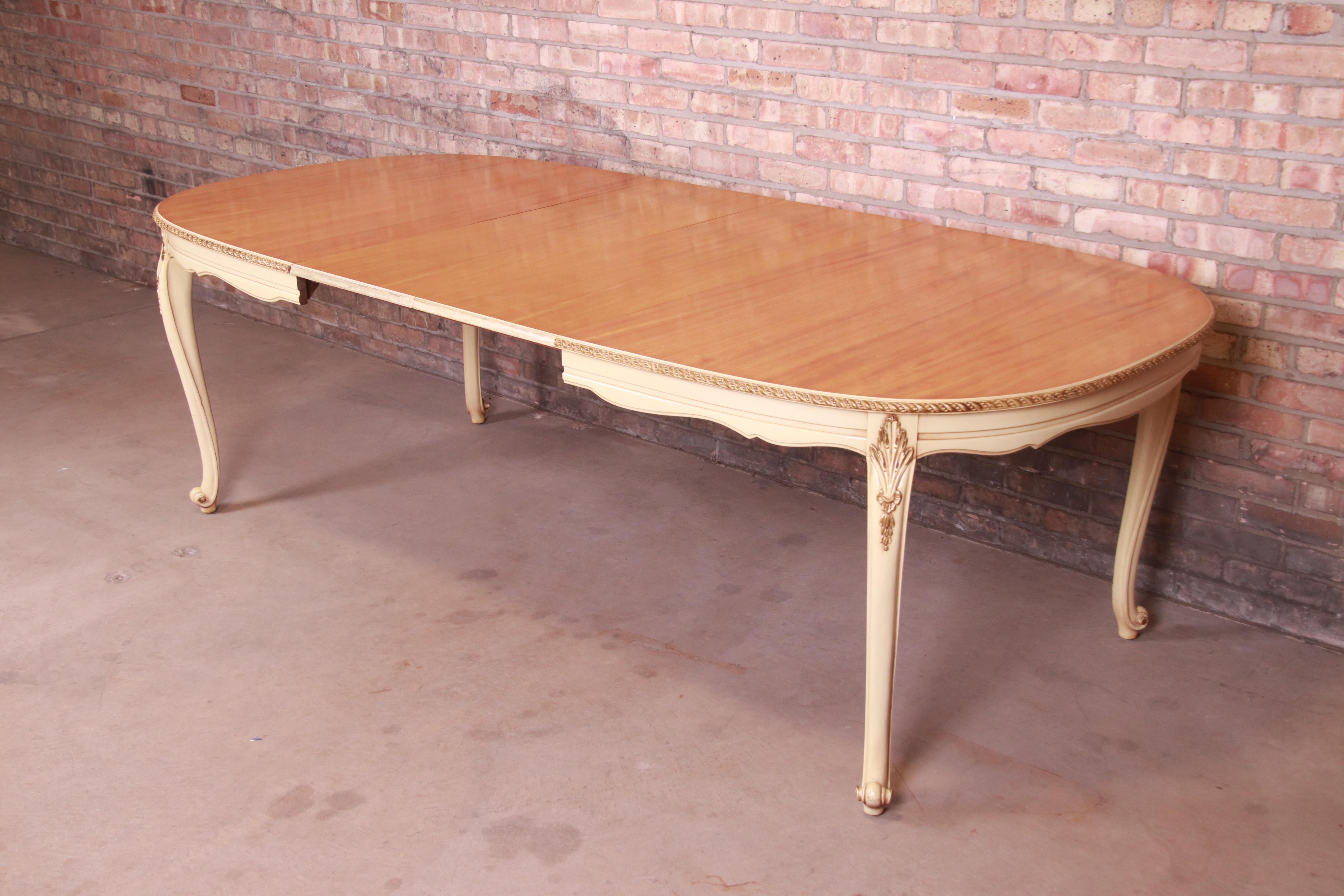 Romweber French Rococo Louis XV Extension Dining Table, Circa 1930s 3