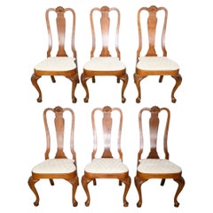 Romweber Furniture French Queen Anne Style Dining Chairs, Set of 6