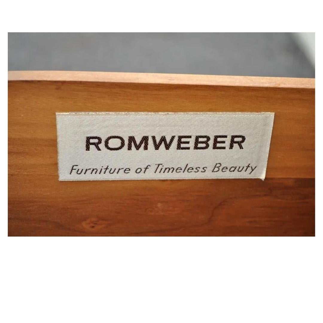 Romweber Hollywood Regency Dorothy Draper Style Burl Walnut Tall Chest Dresser 8