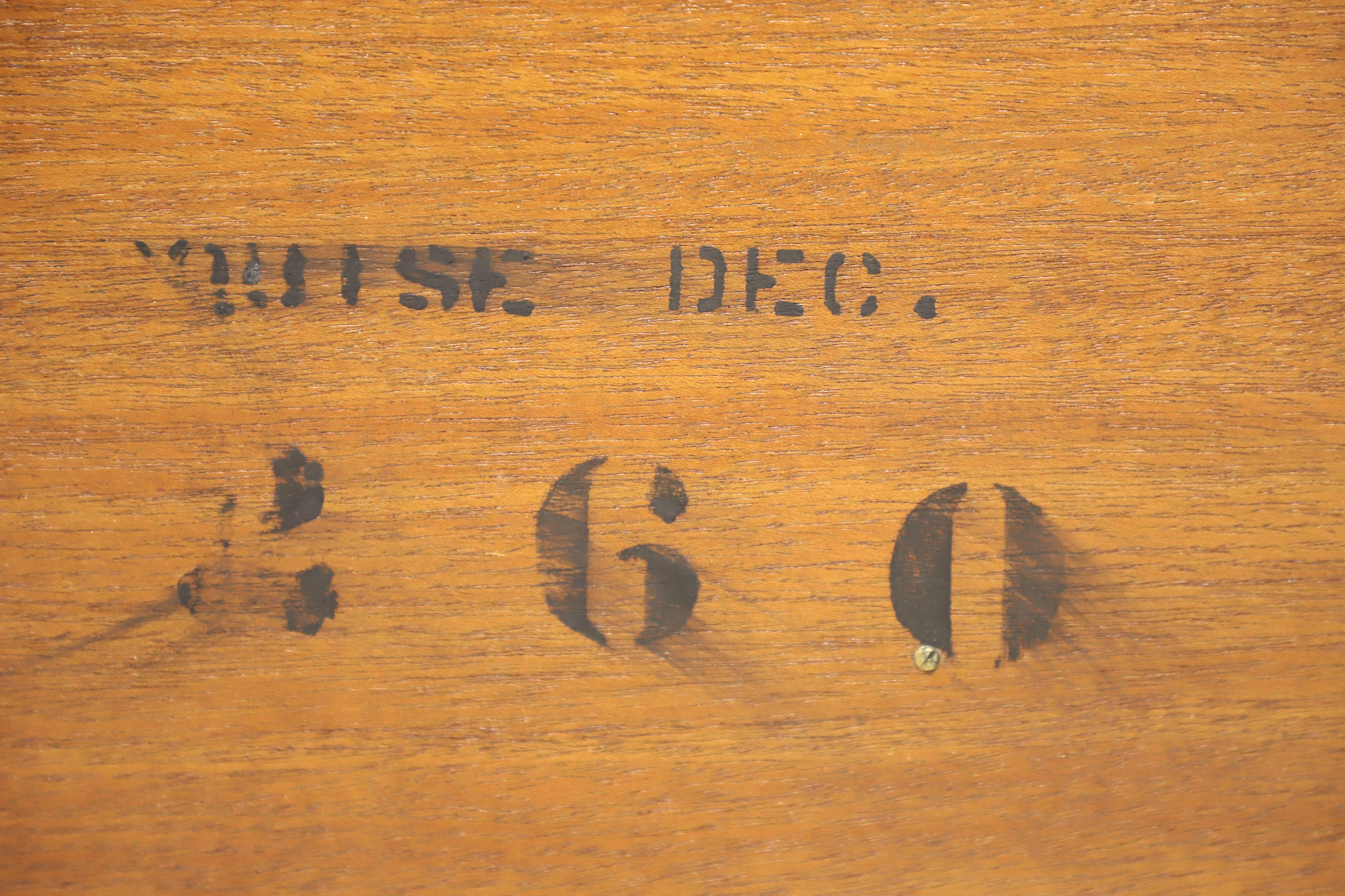 ROMWEBER Mid 20th Century Satinwood French Provincial Triple Dresser en vente 5
