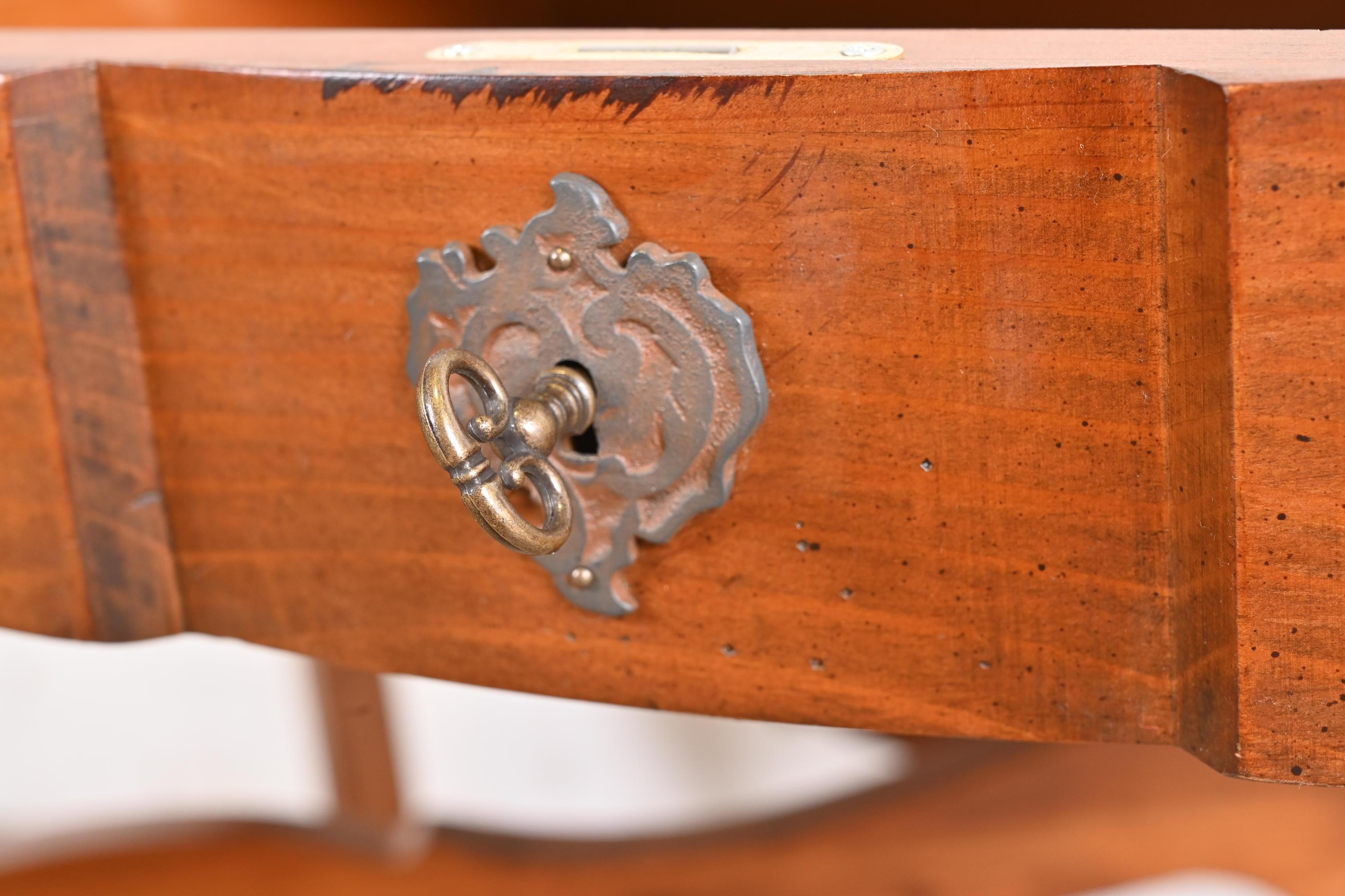 Romweber Spanish Baroque Carved Pine Writing Desk For Sale 8
