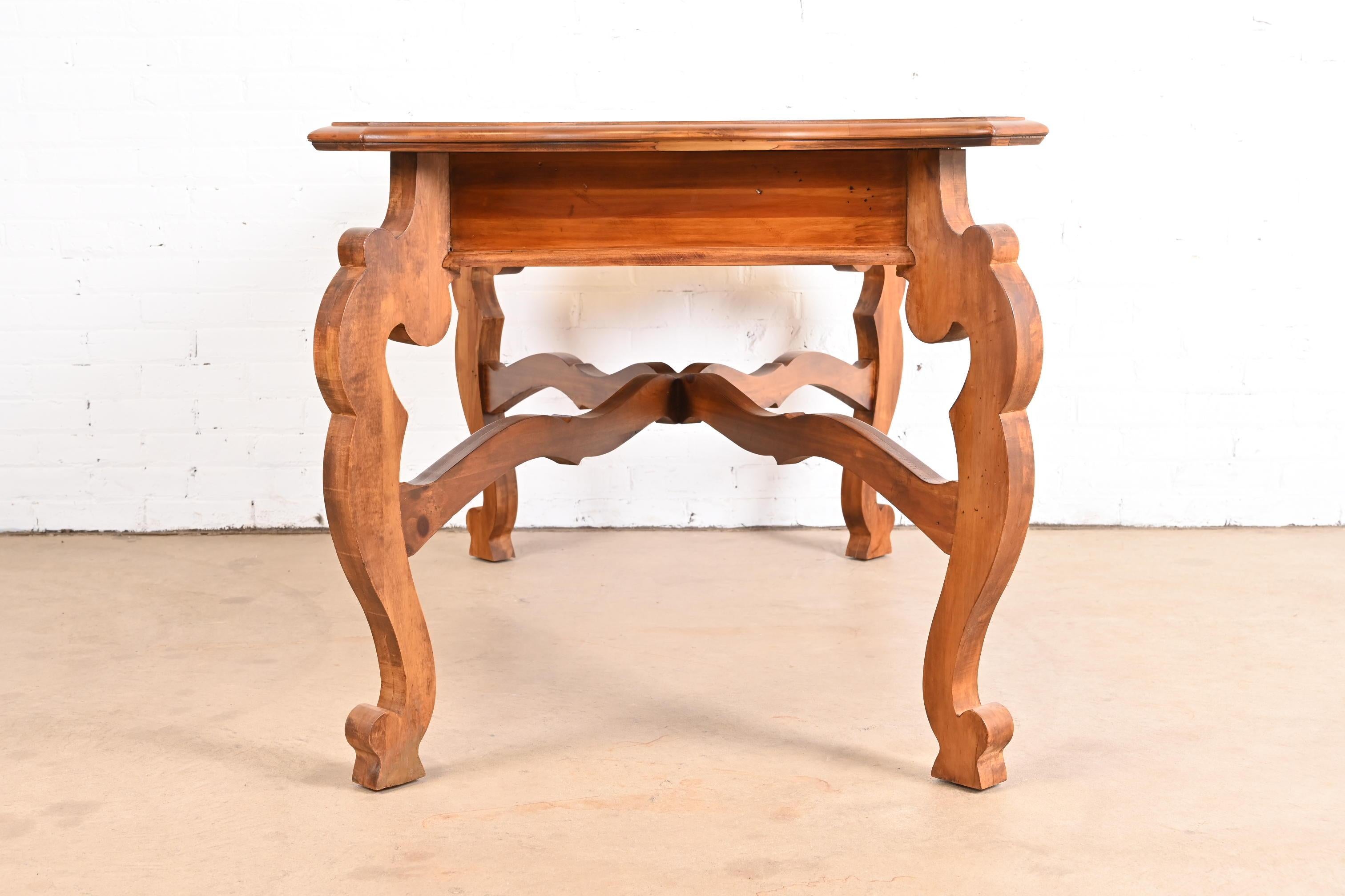 Romweber Spanish Baroque Carved Pine Writing Desk For Sale 11
