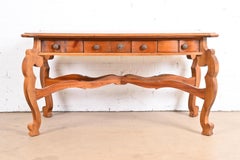 Romweber Spanish Baroque Carved Pine Writing Desk