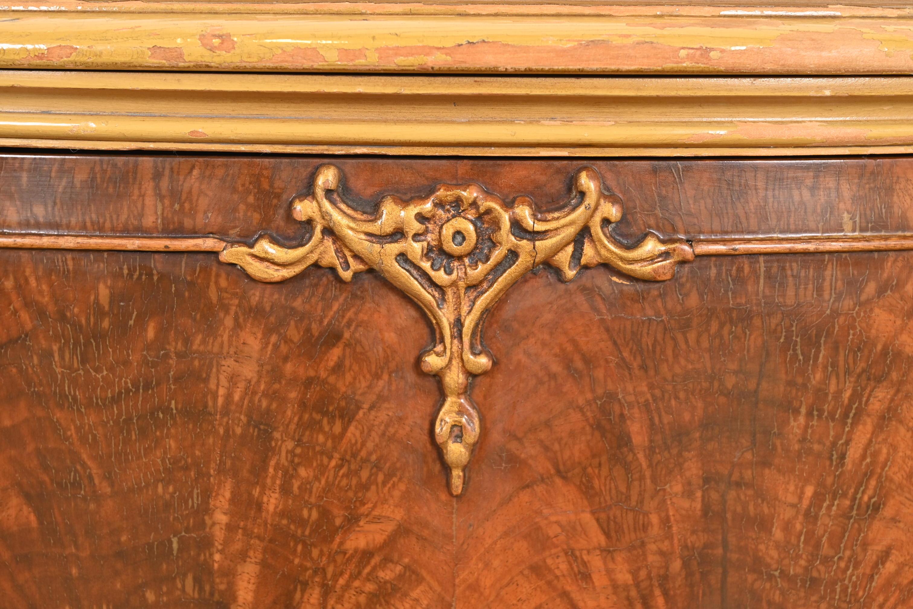 Romweber Style French Provincial Louis XV Flame Mahogany Nightstand For Sale 2