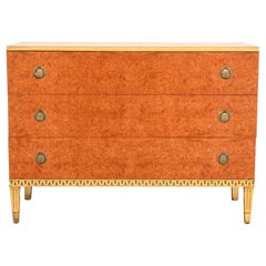 Comò in legno di radica in stile Reggenza francese Luigi XVI di Romweber, anni '40 circa