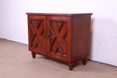 Romweber Viking Oak Lift Top Bar Cabinet, Circa 1960s