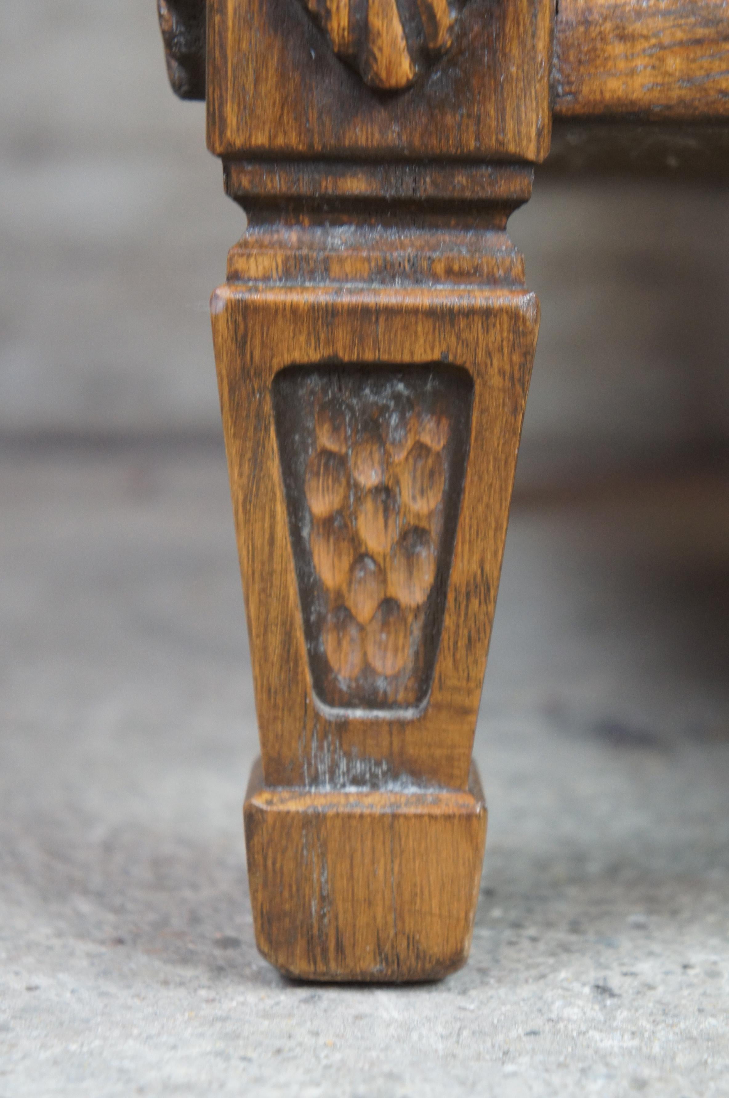20th Century Romweber Viking Oak Square End Side Accent Nightstand Table 1960 Midcentury